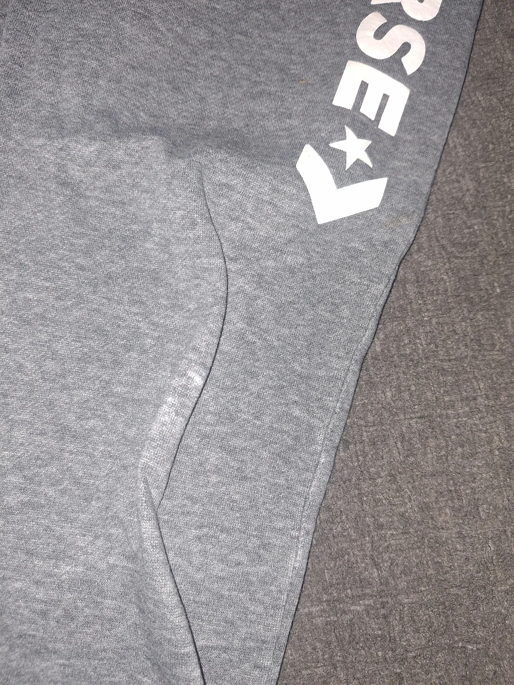 Converse Gray Sweatpants with White Side Logo